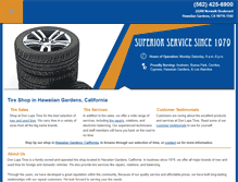 Tablet Screenshot of donlupe-tires.com